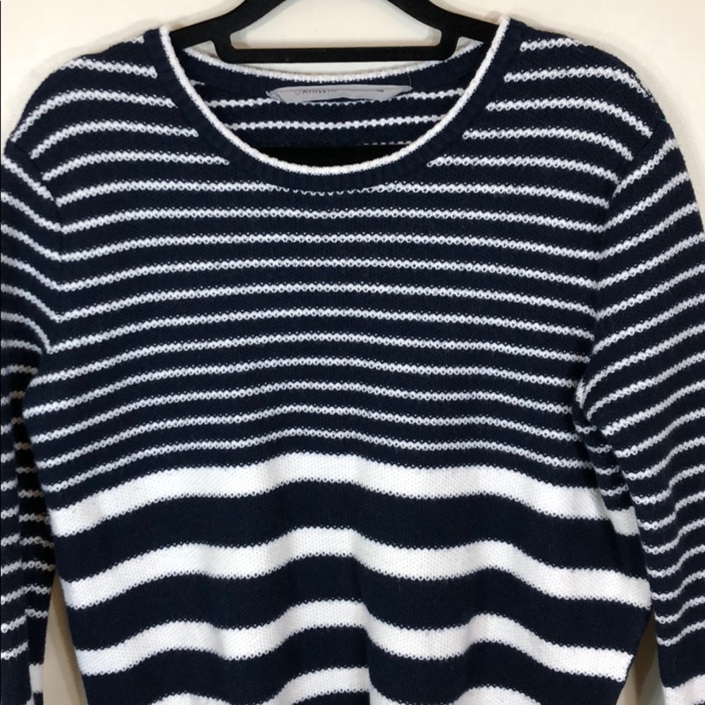 Athleta Woolblend Striped Side Slip Sweater - Picture 8 of 8